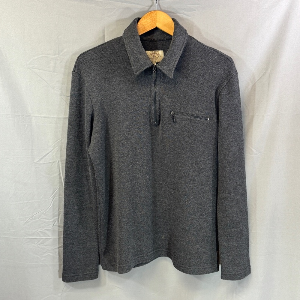Armani Jeans Charcoal Zip-Up Sweater